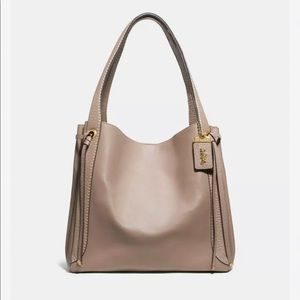 NWT-Coach Harmony Hobo with gold-tone hardware in mixed leather